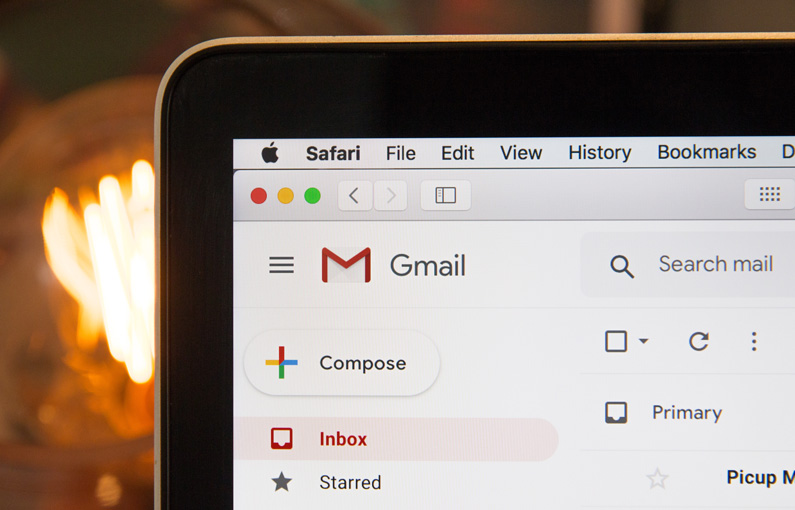 Gmail dashboard