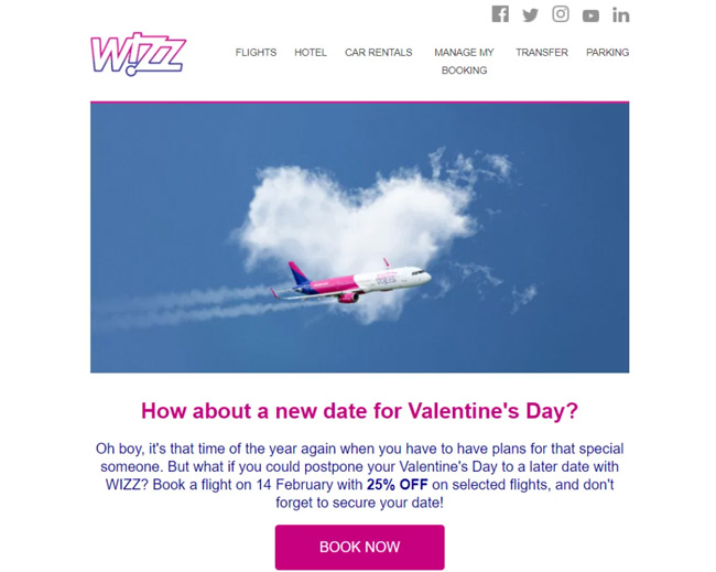 W!zz Valentine's Day limited offer