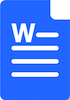 Microsoft Word template icon