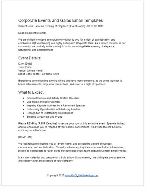 Designing Success: Showcase Of Effective Event Invitation Email Templates