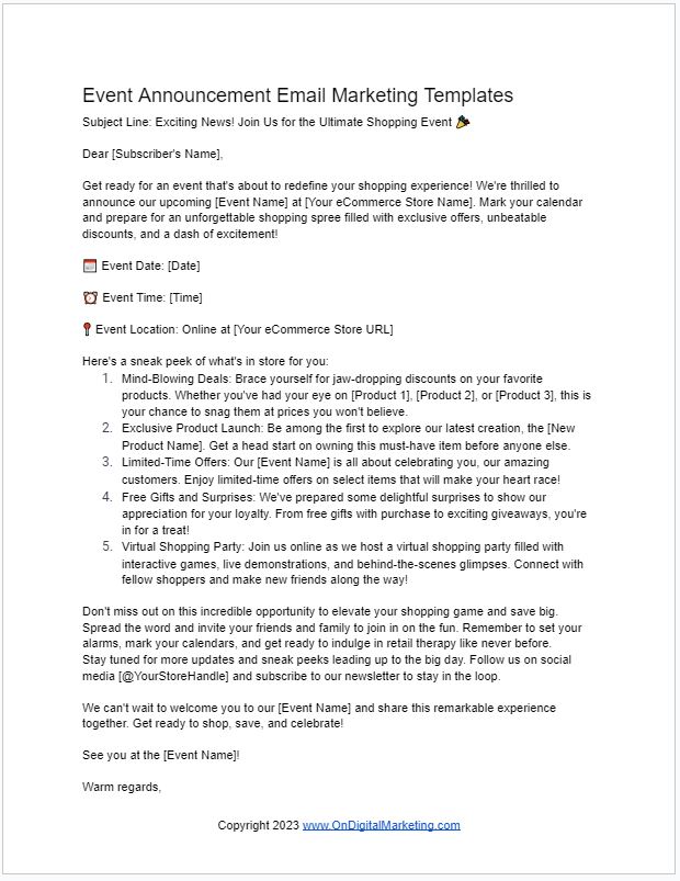 The Ultimate Guide to Effective Announcement Email Templates ...